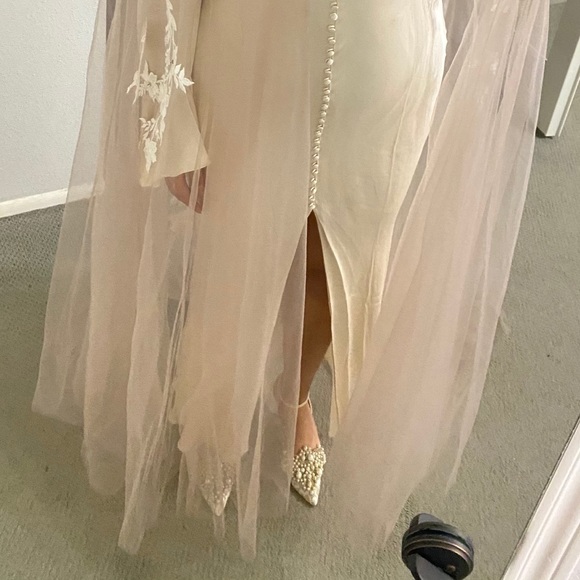 Ange etoiles bonita bridal wedding cape - Picture 3 of 4